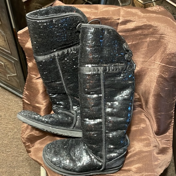 UGG sequin Bailey  boots tall over the Knee - Picture 3 of 7